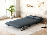 39 Convertible Chair Bed, Tri-Fold Sofa Bed with Adjustable Backrest & Pillow, Leisure Chaise W1767106625