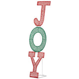 Lighted JOY Letter Sign Christmas Yard Decorations, Pre-lit 2D Letter Display with 45 LED Warm White 29812742