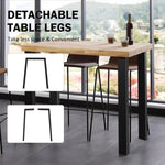 ZUN Coffee Table Legs 28"Hx30"W, Heavy Duty Desk Legs with Anti-Slip Feet Pads, U Shape Detachable 93153035