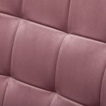 ZUN Leiria Contemporary Silky Velvet Tufted Accent Chair with Ottoman, Mauve T2574P164274