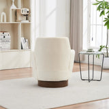 Polyester Swivel Barrel Chair, Swivel Accent Chairs Armchair for Living Room, Reading Chairs for W1361P149653