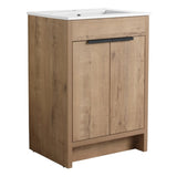 24" Freestanding Bathroom Vanity 2 Soft-Close Cabinet Doors ,Only Vanity without Top W999113508