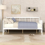 ZUN Full Size Daybed with Support Legs, White 74798954