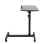 ZUN Four-Wheel Multifunctional Flat Surface Lifting Computer Desk Black 12535669