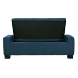 50" Ottoman Bench in Textured Fabric, Rectangular Design with Hinged Lid for Seating, Footrest, and N767P268309B