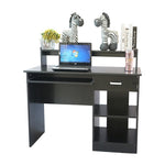 ZUN General Style Modern E1 15MM Chipboard Computer Desk Black 06309661