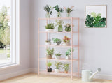 five-layer display stand without wheels with adjustable feet, free adjustment of layer spacing, iron 13646236