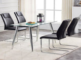 Modern Dining Chairs with Faux Leather Padded Seat Dining Living Room Chairs Upholstered Chair with W115181766