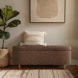 Boucle Flip Top Storage Bench B035P262674