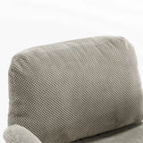 Chair with Wheels and Flip Arms-Comfy Fabric Cross Legged Office Chair with Thick Cushion&Wide Seat, 43759200