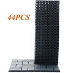 ZUN Plastic Interlocking Deck Tiles Outdoor All Weather Waterproof 44 PCS 12"x12" Flooring Deck Tiles 16559678