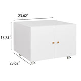 Office furniture Copier Cabinet white 2 door steel copier stand mobile pedestal file Printer Stand W124757932