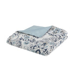 Full/Queen 3 Piece Floral Printed Cotton Duvet Cover Set B035P148365