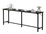 71-Inch Bar Table - 209 lbs Capacity Pub Height Table with Durable MDF Top & Metal Frame, 05021077