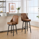 swivel bar & couter stool, 24"&30" adjustable, PU color Brown W1805P166957