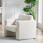 ZUN 33"Corduroy Fabric Single Sofa, Modern Lounge Chairs Single Sofa with Support Pillow, for Apartment, W834P171867