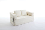 ZUN Modern Minimalist Sofa, Fold-Out Sofa Bed, Convertible Chair Floor Couch & Sleeping Mattress for W1829P186198