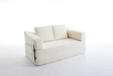 ZUN Modern Minimalist Sofa, Fold-Out Sofa Bed, Convertible Chair Floor Couch & Sleeping Mattress for W1829P186198