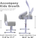 Desk for Kids Desk and Chair Set Kids Art Desk Drafting Table Desk Set with Adjustable Height, T3060P269056