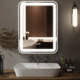 Bathroom Vanity Mirror with Light for Wall Smart LED 3628 Frame Makeup Mirror for Over Sink T3177P284024