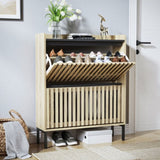 2 Flip Shoe Cabinet,Multi-layer shoe rack,Modern Minimalist,storage cabinet, for entryway W2673P209455