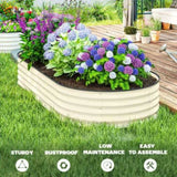 ZUN Garden Bed、 Galvanized Planter 43825733