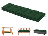 Outdoor Bench Cushion, 63 20 4 Inch, Tufted Waterproof Swing Cushion with Ties, for Patio Bench 00710477