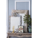 30x2x39" Rectangle Wall Accent Mirror with Distressed Wood Frame W2078P154685