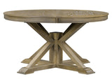Retro Functional Extendable Dining Table with a 12" Leaf for Dining Room and Living Room 03330785