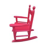 ZUN Children's rocking rose red chair- Indoor or Outdoor -Suitable for kids-Durable 01417255