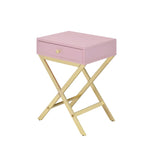 Coleen Pink & Gold Finish Accent Table B2726P270993
