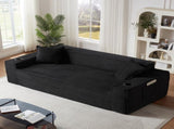 3Seater Sofa Boneless Couches,No Assembly Needed, Modern Sofa for Compact Living Rooms, Apartments, W2339P481752