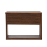 Wall mounted bedside table set of two - Walnut color W2181P160506