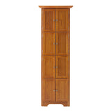 4-Tier 72" Corner Kitchen Pantry Storage Cabinet with 8 Doors Tall Storage Cabinet, Corner Cabinet W1758P211014