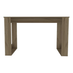 ZUN Lacey Rectangle Computer Desk Smokey Oak B06280017