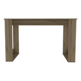 ZUN Oviedo 120 Writing Desk, Four Legs -Light Oak B20091977