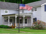 Flag Pole Kit for Outside House in Ground, 20FT Sectional Aluminum Extra Thick Flagpole, 5x3 US 81569699
