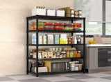 5 Tier Wire Shelving Unit-Metal Storage Shelves, Adjustable Wire Rack, Garage Shelving 52081089