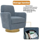 360 degree rotating sofa armchair cotton linen skin friendly fabric Ergonomic design Living room W2113P235640
