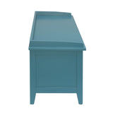 Beige and Teal Bench with 3-Drawer B062P189199
