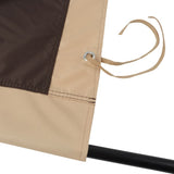 Universal Canopy Cover Replacement for 12x9 Ft Curved Outdoor Pergola Structure-Brown W419P326867
