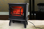 ZUN SF507-17 17 inch 1400w Freestanding Fireplace Fake Wood/Single Color/Heating Wire/A Rocker Flame 86300249