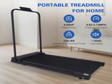 Walking Pad Treadmill with Handle Bar and Adjustable Incline, Compact Portable Treadmills for Home W2031P455220