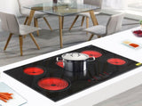 Electric Ceramic Stove! 35in 220v 8600w Rectangular 6-Burner Stove, Glass And Iron Spray-Coated 97408266