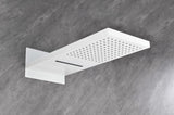 Wall mounted waterfall shower system with hand shower, sliding bar W2287P294324
