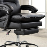 ZUN Contemporary Office Chair Upholstered 1pc Comfort Adjustable Chair Relax Office Chair Work Black B011P214981