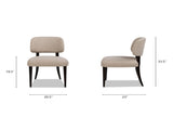 Harriet Split Back Upholstered Dining Side Chair, Set of 2, Merino Gray Wool Blend B2719P269266