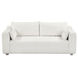 ZUN [New] 82*36" Modern Loop Yarn Fabric Sofa, One-Piece Seat Frame, Minimalist 2-3 Seat Couch Easy to 26549321