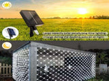 White outdoor solar mesh light, 6.6ft X 9.8ft fairy mesh light with 200 LEDs, 8 modes, suitable for 85754126