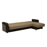 PrimeNest Concorde Collection Upholstered Convertible Chaise Lounge with Storage B030P305097